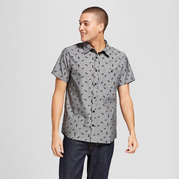 batman button down shirt